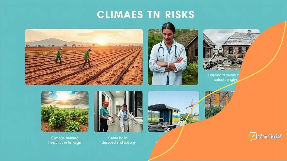 Impacts of climate risks on various sectors