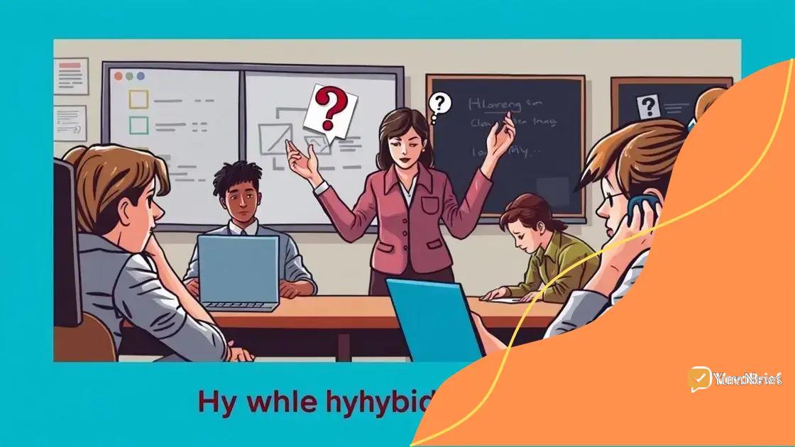 Challenges of implementing hybrid learning