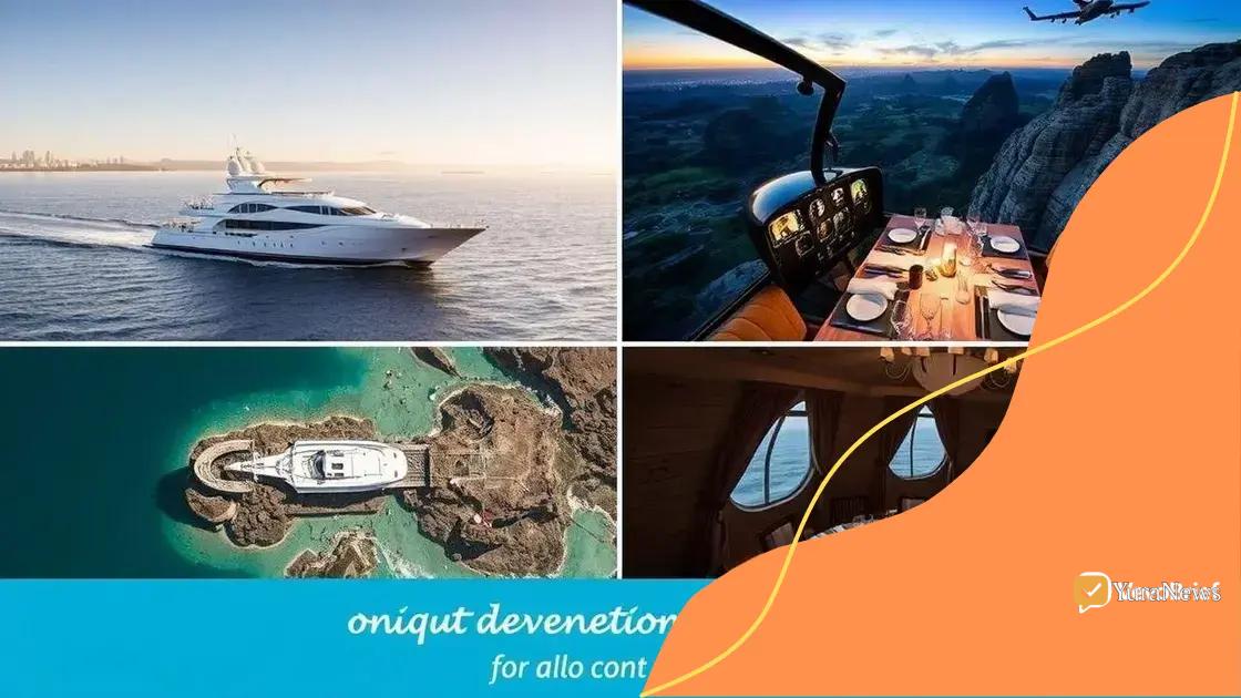 Unique experiences in luxury travel